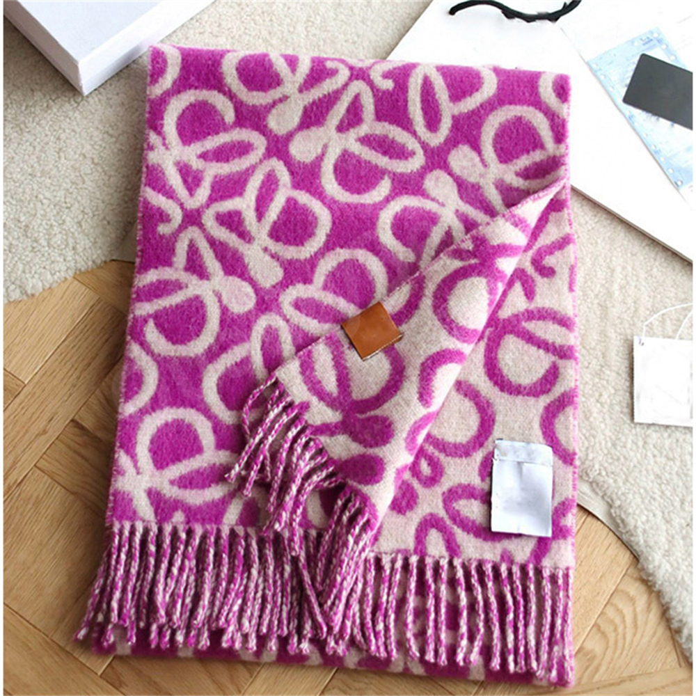 Scarfs Designer Women Cashmere Shawl For Men Pashmina Warm Wool Silk Thick Scarves Classic Print Fringe Plush Wrap Striped Couple Accessories Scarve