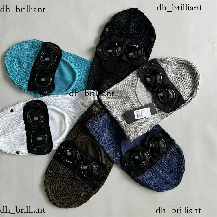 C P Bonnet Extrafine Merino Wool Balaclava Hat Luxury Designer Winter Warm Ski Cotton Goggle Beanie for Men and Women Hot