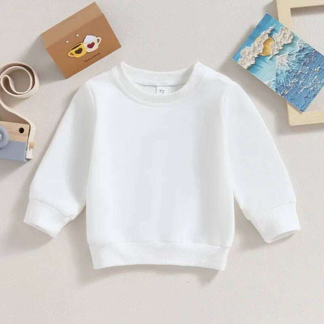 Girls Hoodie Toddler Baby Boy Girl Long Sleeve Crewneck Pullover Sweatshirt Outfits Solid Color pullover Casual Clothes Crew Neck Sw