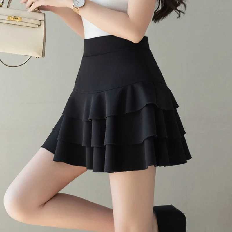 Skirts Skirts Mini Summer Black Women 2025 Fashion High Waist A Line Kawaii Faldas Mujer Korean Style Pleated Micro Tennis Skirt Y2k W261017