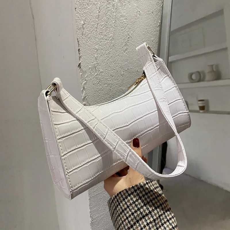 Shoulder Bags Alligator Pattern Female Small Handbags and Purse Armpit Shoulder Bags High Quality PU Leather Ladies Clutch Totes Bag H261016