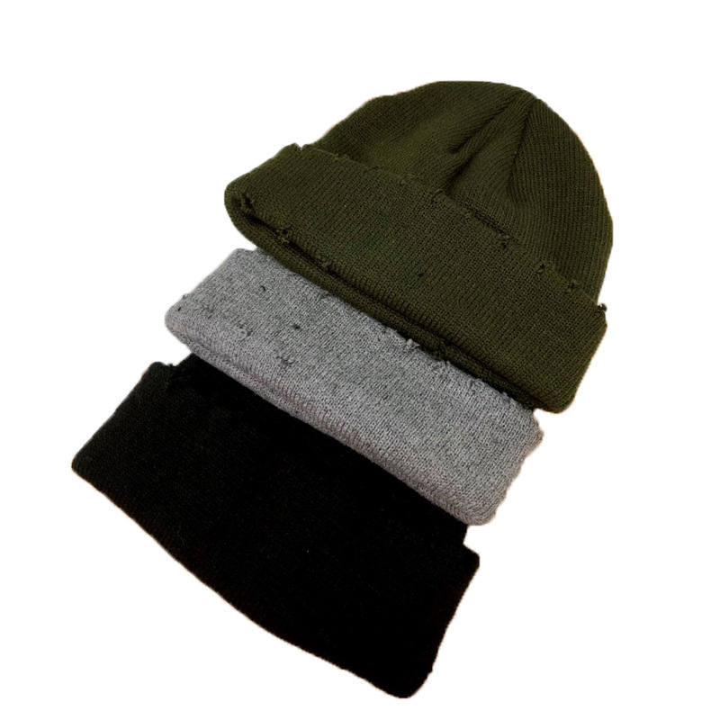 Cool girls handsome guys~ Women's autumn winter Koreanstyle trendy knitted beanie warm wool hat men's streetstyle chic and cool beanie