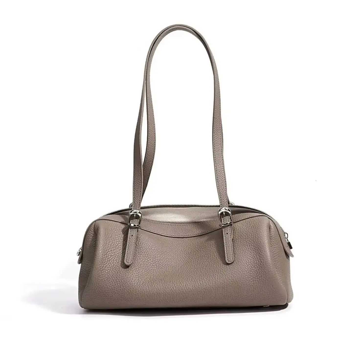 Evening Bags Genuine Grade Women's Leather Underarm Bag Deisgner Cowhide Ladies Shoulder Purses Bags for Woman Bowling Bag 2026 H261016