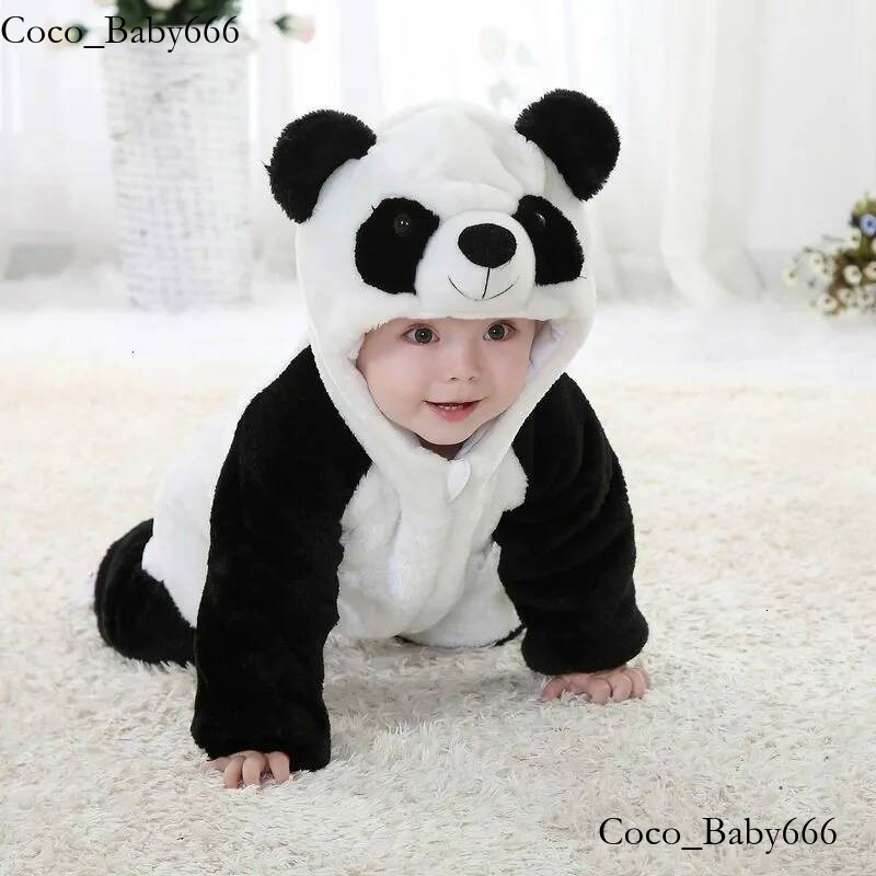 Rompers Cute Animal Panda Romper Long Sleeve Cotton born Baby Jumpsuit Cartoon Costume Clothing Clothes 230628