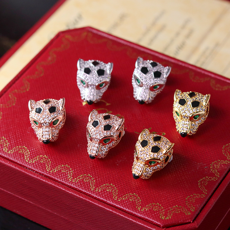 Fashionable Women's Designer Earrings Classic Stainless Steel Luxury Earrings Exquisite Jewelry Leopard Head Earrings