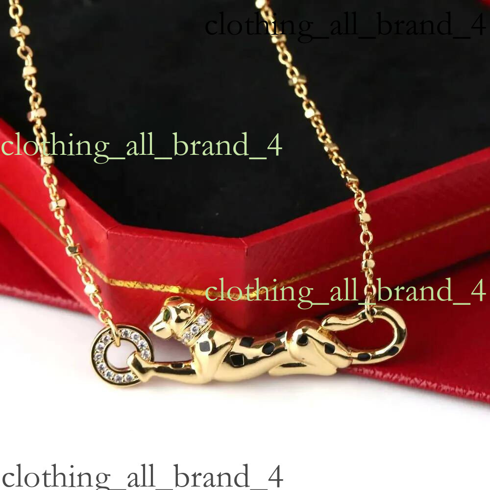 Nail Desginer Leopard With Gold Plated Love Men Women Pendant Necklaces Luxury Jewelry Carteied Necklace Ee6
