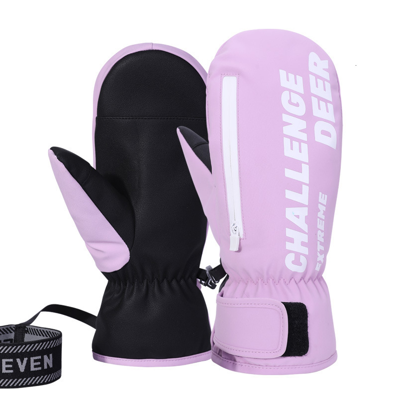 2026 Ski Gloves Winter Women Warm outdoor Fleece Student Snowboard Five-Finger Cycling Men Waterproof Touchscreen Free Shipping