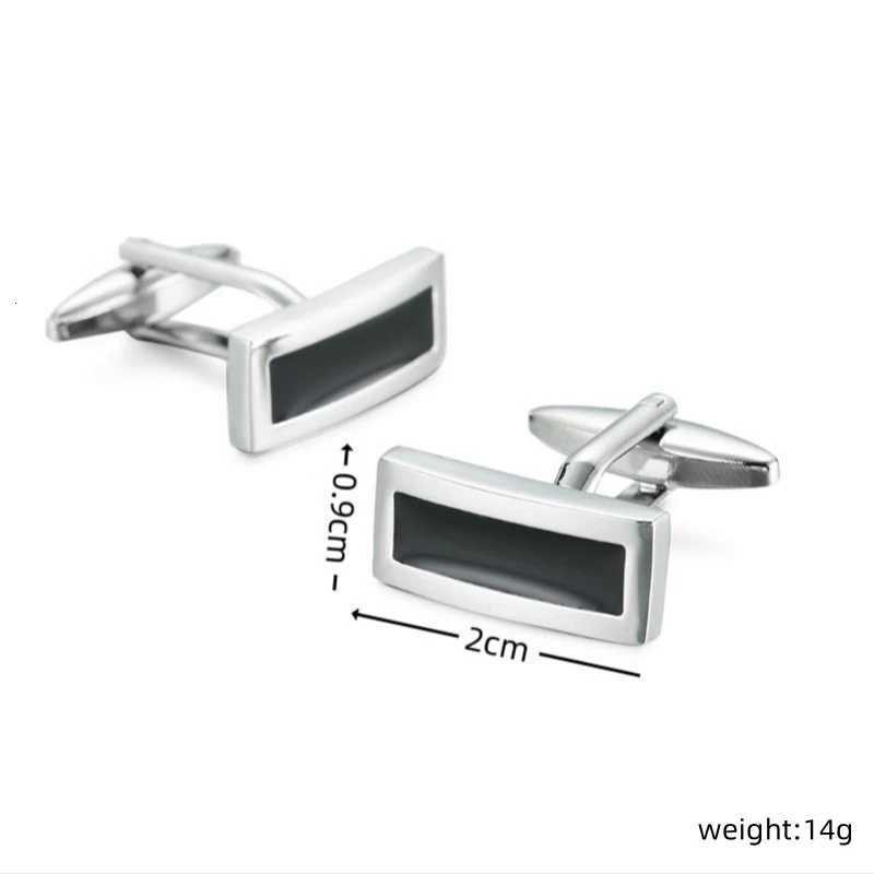 black Cuff quality Links High enamel cufflinks fashionable French shirt brass material men's wedding brand cufflinksW261017