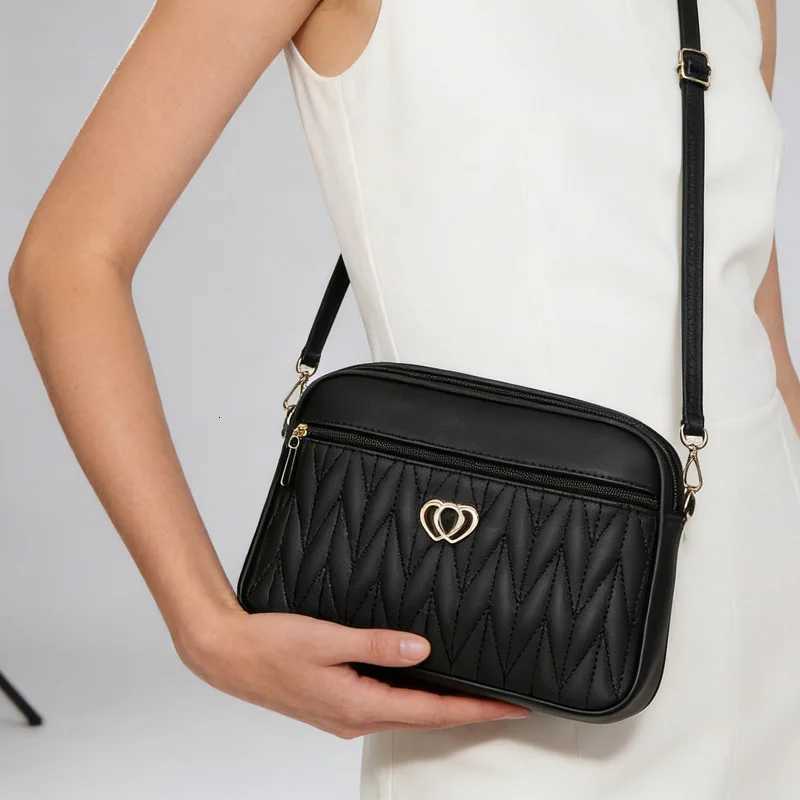 Shoulder Bags New Style Women's Bag Large Capacity High-Quality Leather Crossbody Bag Wallet Trendy PU Shoulder Bag Temperament Capacity Bag H2