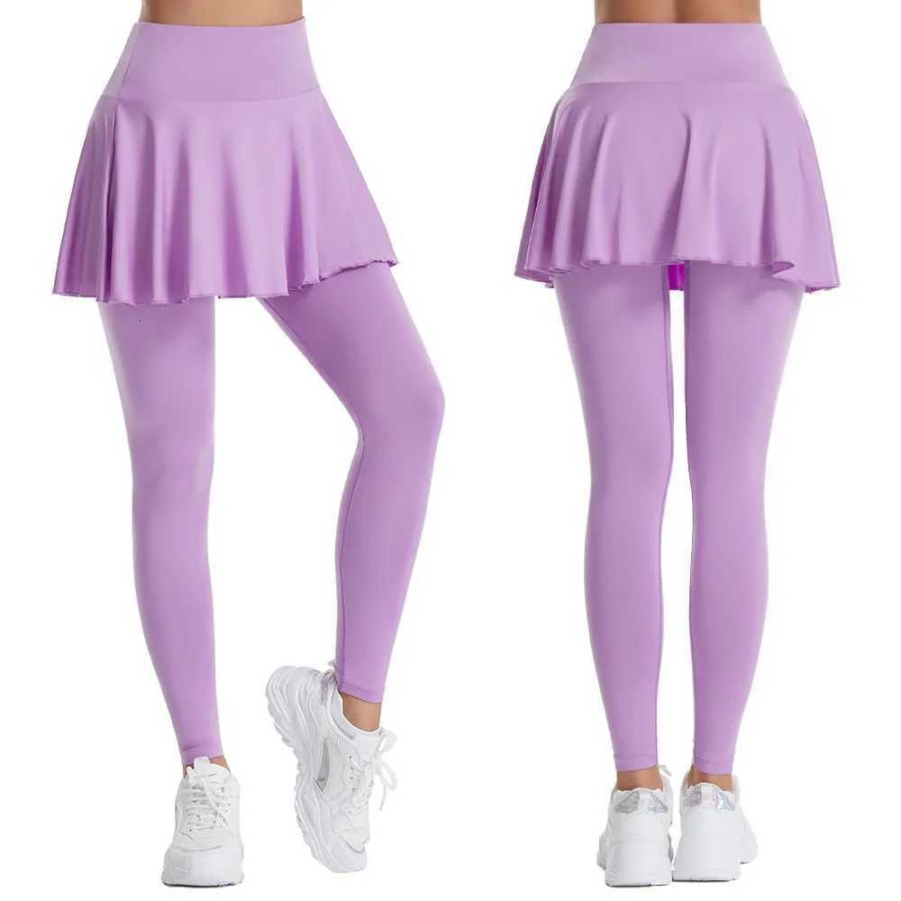 Pants Capris Women's Leggings Women's Autumn New Pant Skirt FAKe Two Pieces Leggings Women Popular Shaping Fitness Seamless Sports Legging