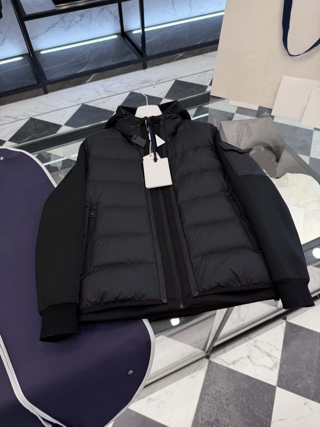 Winter highend brand designer down jacket multifunctional detachable vest patchwork design mens high quality warm jacket