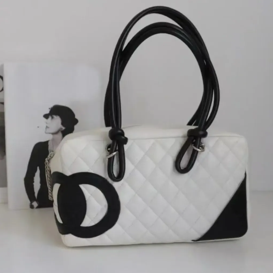Designer Bags 2026 Trends luxury bag Panda Bag Cambons Ligne Bowling Bag White Black Quilted Shoulder Bag tote bag y2k pink interior Woman handbags