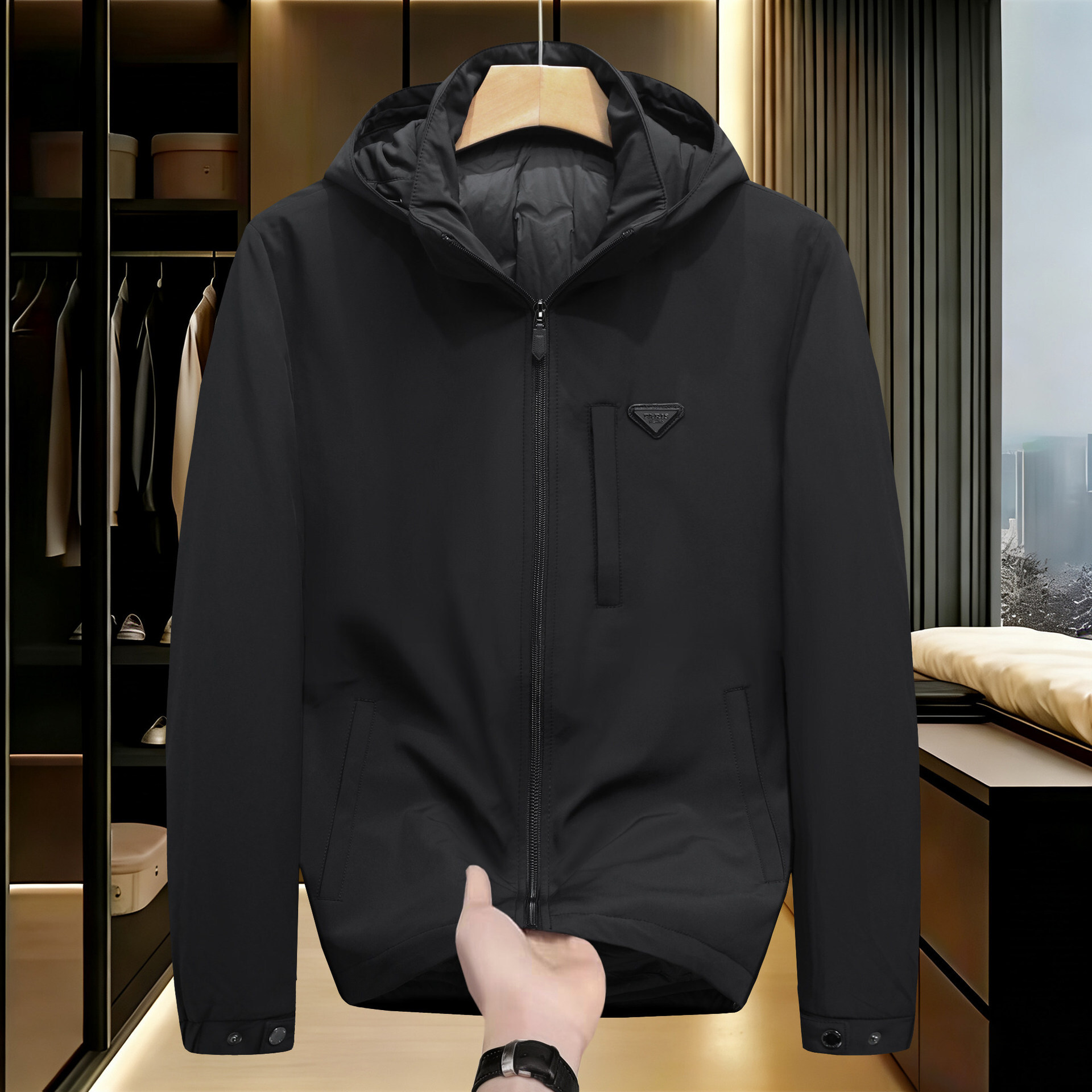 Winter New Korean Style Trendy Men S Fashion Hooded White Duck Down Jacket