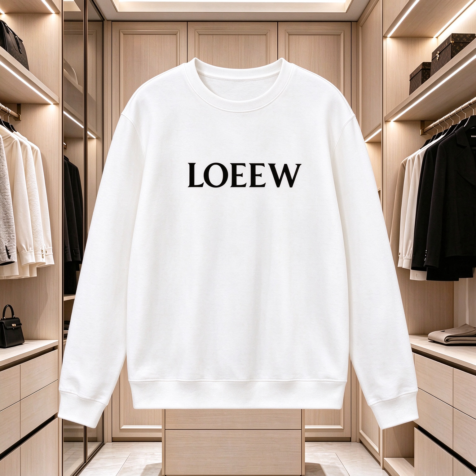 Unisex Streetwear Overcoat Hoodie Stylish O-Neck Printed Sweater for Men & Women#88