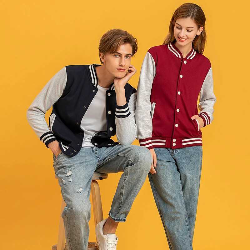 Jackets Men's Jackets And Men's Coats Custom Embroidery High Street Hip Hop Baseball Uniforms Street Casual Jacket Thickened Warmth 2021W2