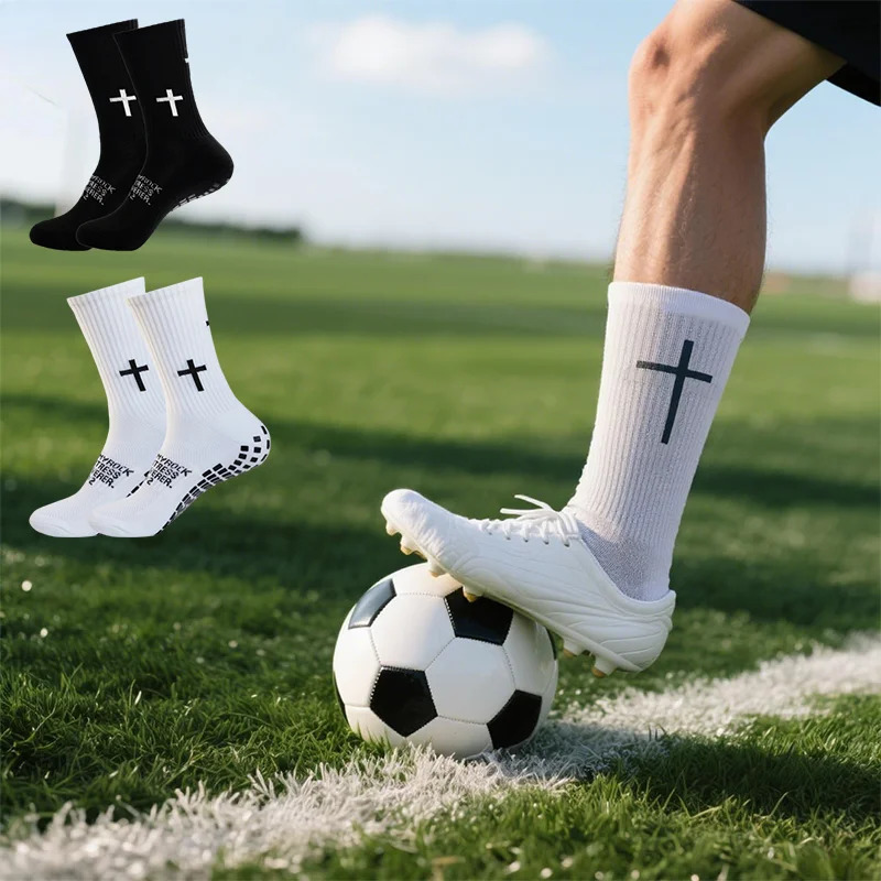 Football Sport Socks Quick Dry Sweat Absorb Nonslip Middle Breathable Thick Towel Bottom Riding Tennis Training 261014