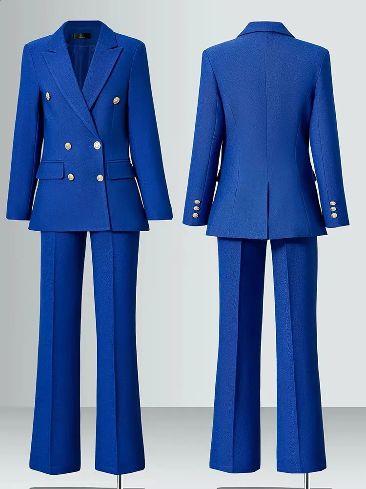 Women Fall Business Pant Suit Long Sleeve Formal 2 Piece Blazer Set Casual Office Work Slim Corset Outfits Elegant Lady Clothing 261013