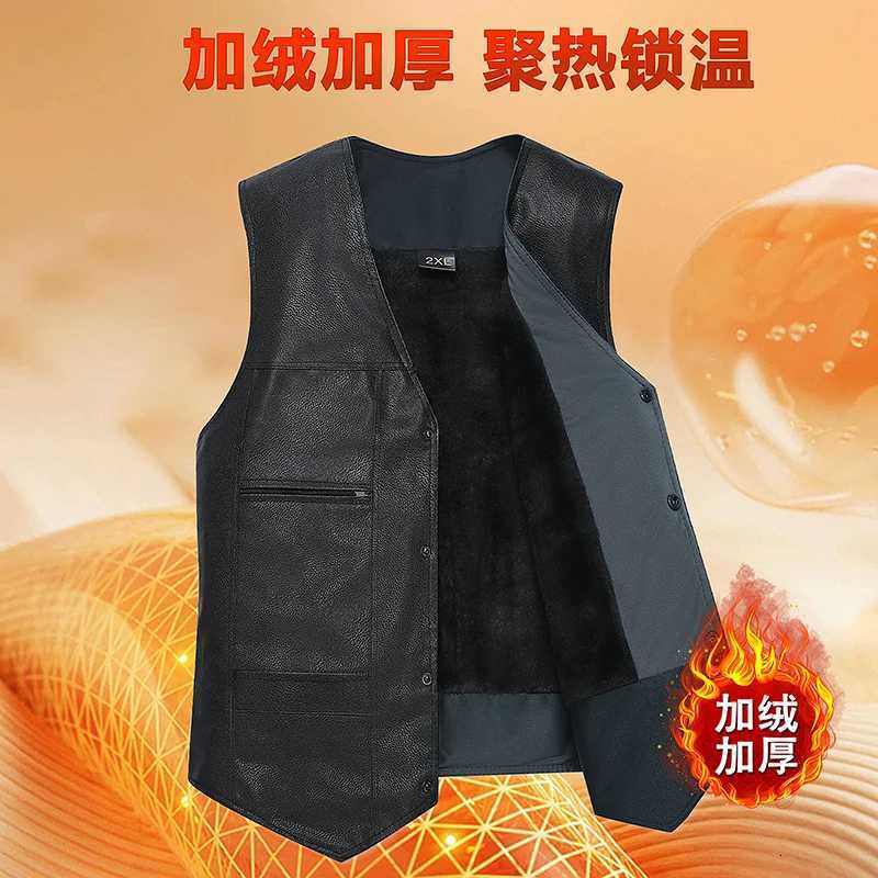 2026 Pima Coat Men's Vests New Style Men's Winter Autumn Mid-Aged Vests and Jackets Fashion Men's Tops Casual Men's JacketsW2610