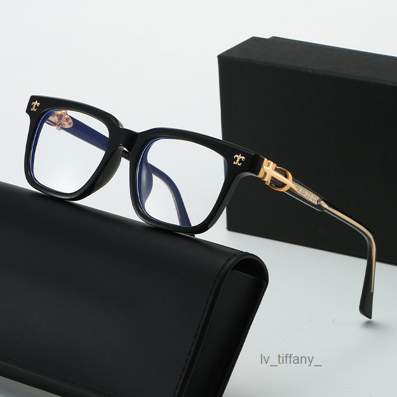 Luxury Designer Rectangle Glasses for Women Men - Blue Light Blocking Eyewear Prescription Ready Fashion Sunglasses Frame