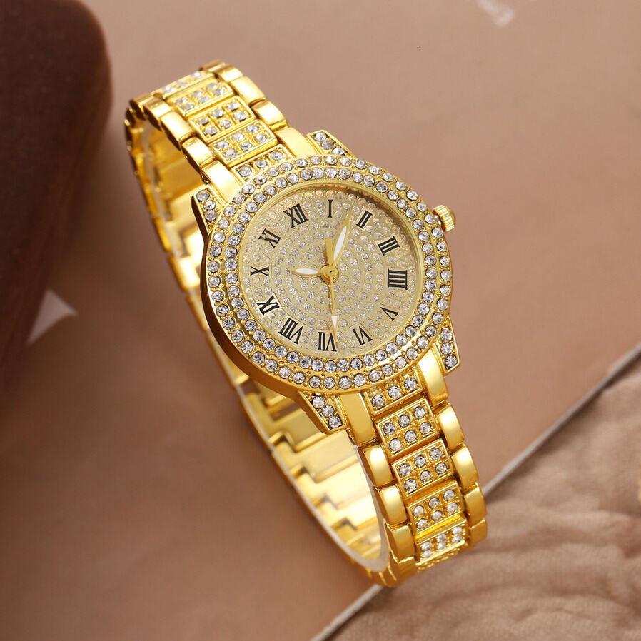 ody ladies Rhinestone Luxury Women, Starry Sky Steel Chain Watch, Fashionable And quartz Elegant Small Dial Watch For Women ljh123