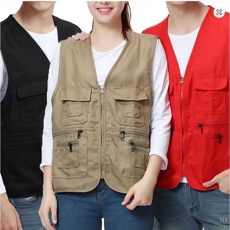 Multi-pocket Men's Printed Vests Summer Vest Outdoor Shooting Fishing Hiking Camping Cycling Vest for Volunteer Company Team WW261017