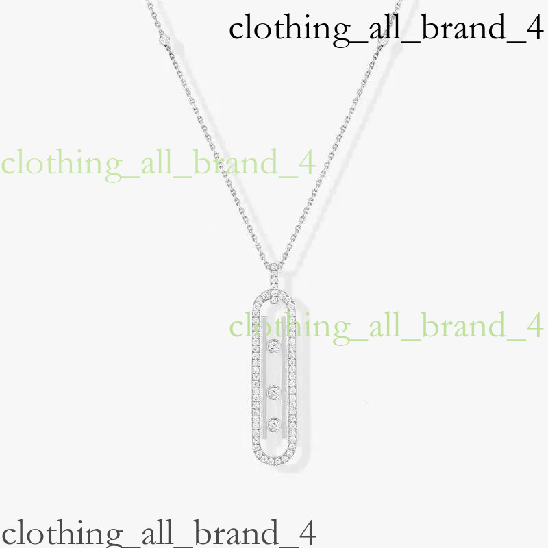 Designer Jewelry High Version Three Diamond Sliding Necklace Fashionable And Personalized Hollow Dynamic Full Pendant Collar Chain Bracelet Gold 202