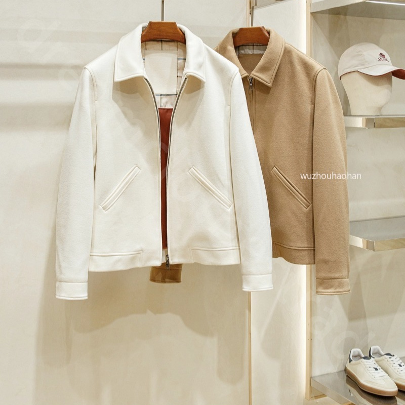 Luxury Coats for Men Fall Winter Wool Blended Leisure Lapel Jacket Coats L1289