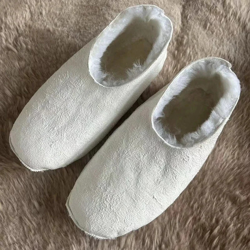 Sheepskin Socks Plush Thick Floor Socks Fur Integrated Cold and Moisture-Proof Wool Snow Shoes for Both Men Women at H 261017
