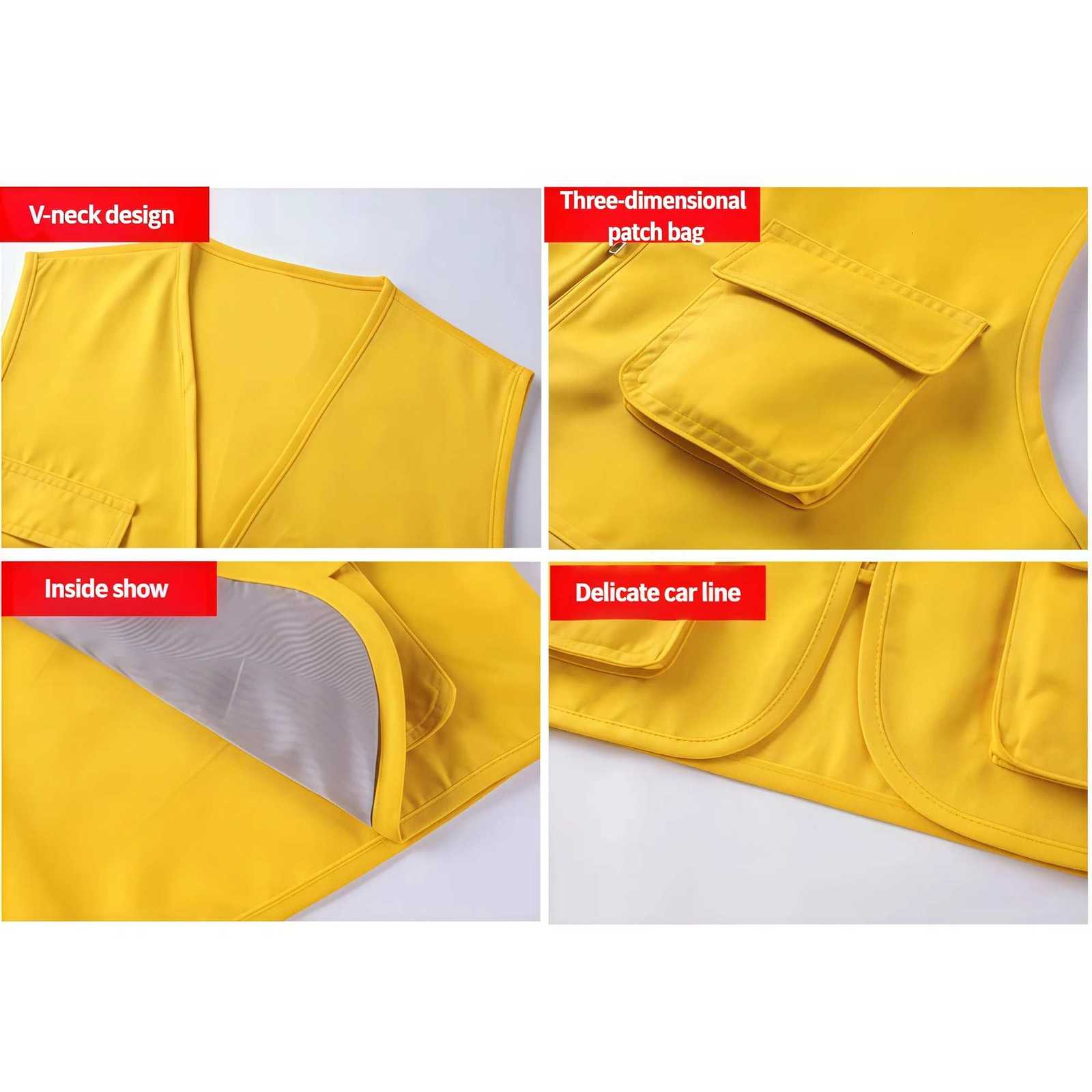 2021 2025 Men's Men Vests Multi-Pocket Classic Waistcoat Male Sleeveless Unloading Solid Coat Work Vest Photographer Tactical Mesh Vest JackW26