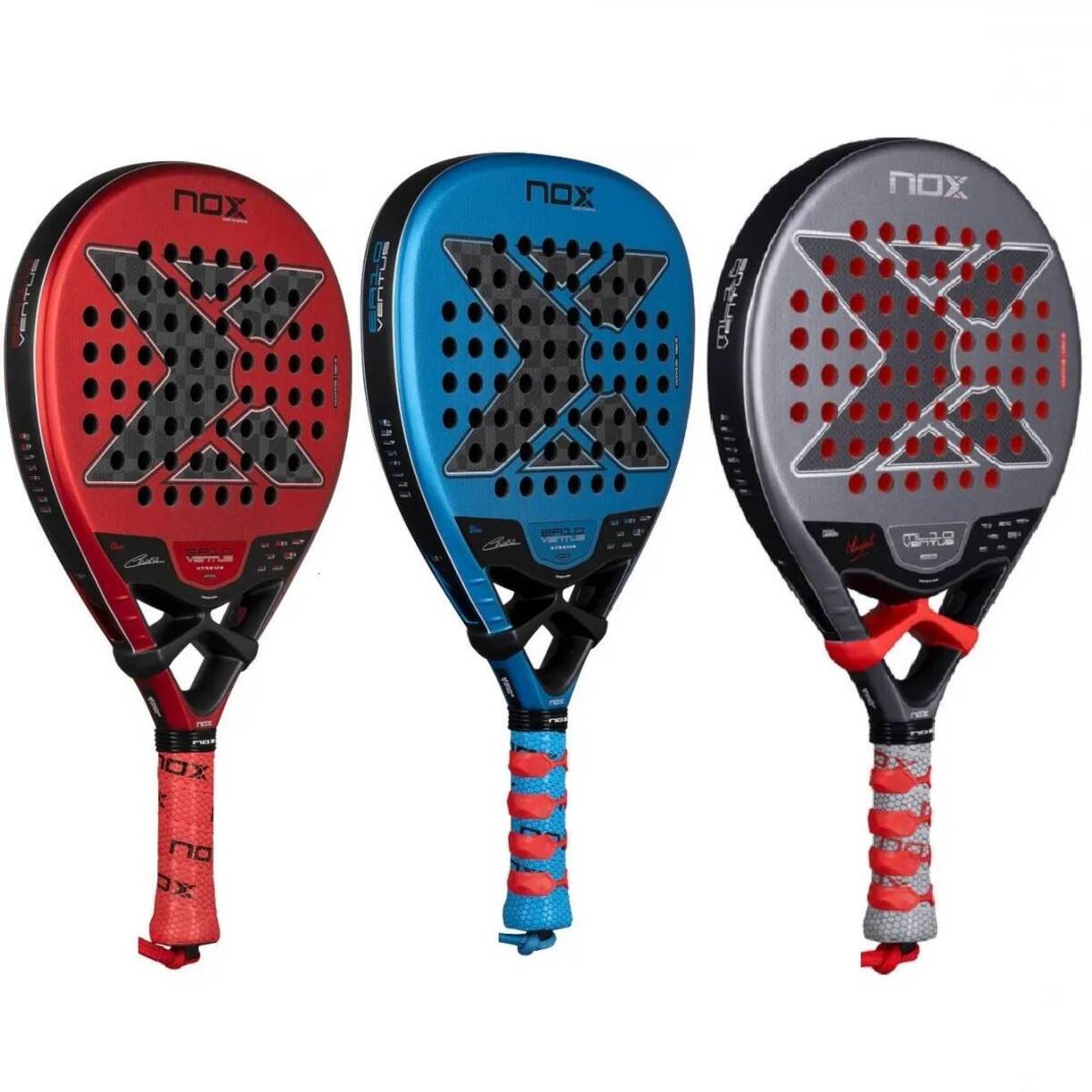 Multi-Piece Tennis Racket Matching Kits NOX At10 Ml10 Ea10 3K 12K 18K Carbon Fiber Beach full graphite professional tournament racquets Tennis * Pad