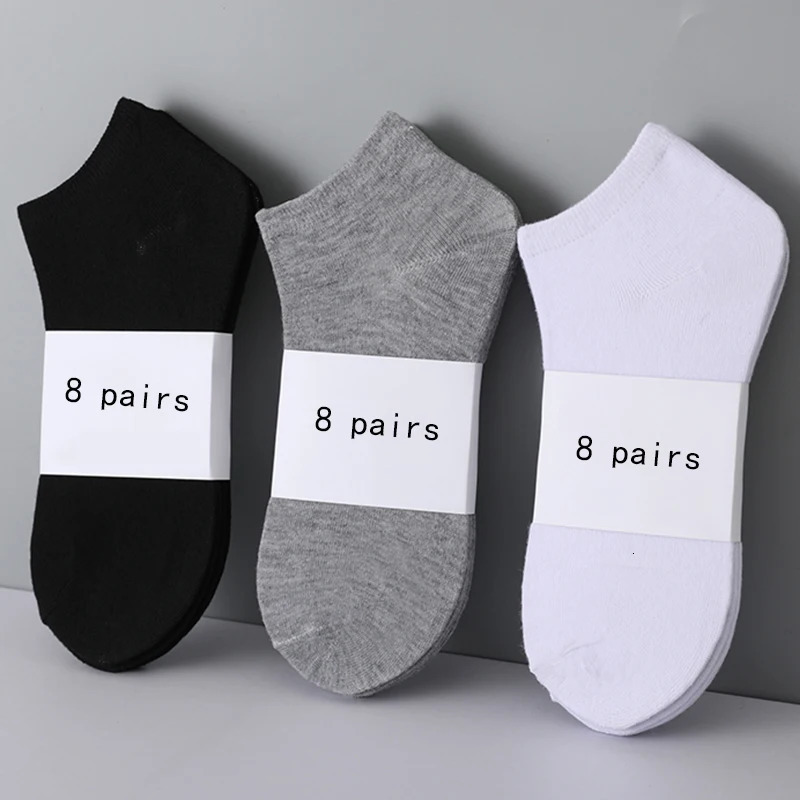 358 PairMen Boat Socks Invisible Low Cut Silicone Nonslip Summer Noshow Ankle Solid Color Casual Breathable 261014