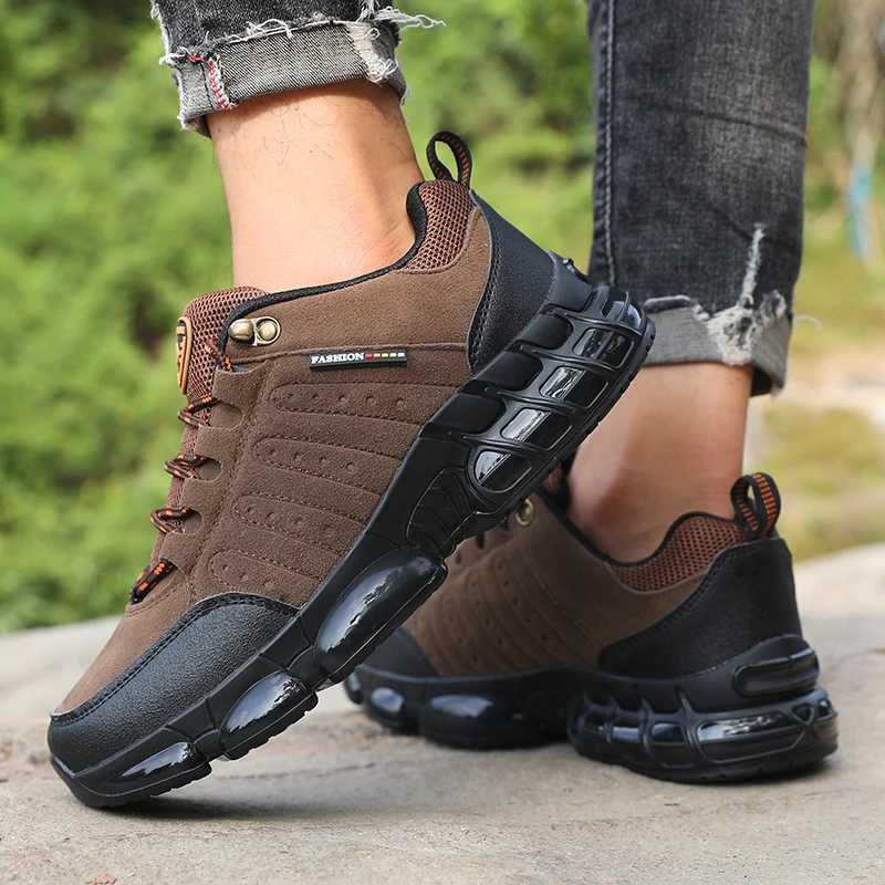 Casual Shoes Outdoor Hiking Shoes for Men Anti Slip Wear-resistant Hiking Sneakers 2026 New Comfortable Breathable Durable Camping Mens Shoes H26101