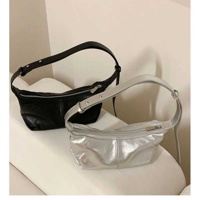 Evening Bags New Delicate Sheepskin Dumpling Bag Crossbody Niche Genuine Leather Shoulder Underarm Bag Soft Leather Women'S Bag H261016
