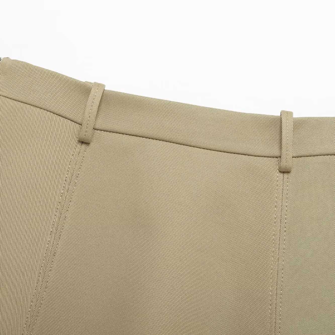 A-Line Skirt Wide Hem Skirts High Waist Short Skirt Commute Style Polyester Fiber Slim Fit Pure Color New Arrival Women's Fashion W261017