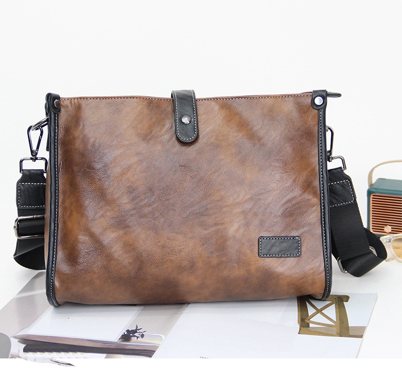 Designers Luxury Men Women Retro Leather Bag New Retro Soft Leather Men's Bag Trendy Casual One Shoulder Messenger Bag Fashion Crossbody Bags