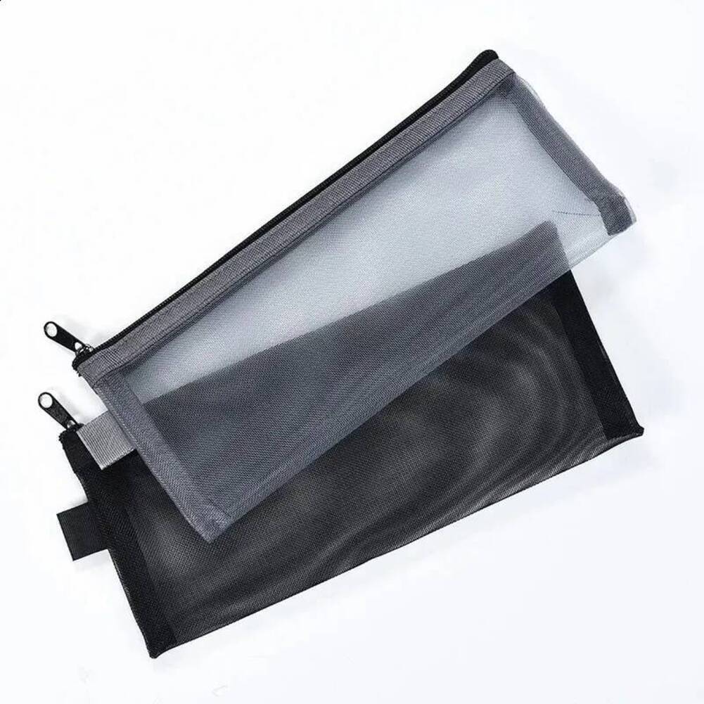 Cosmetic Bag Cosmetic Travel Wash Mesh Pen Portable Zipper Receipt Storage Bag Makeup beauty pouch Pouch Makeup T1