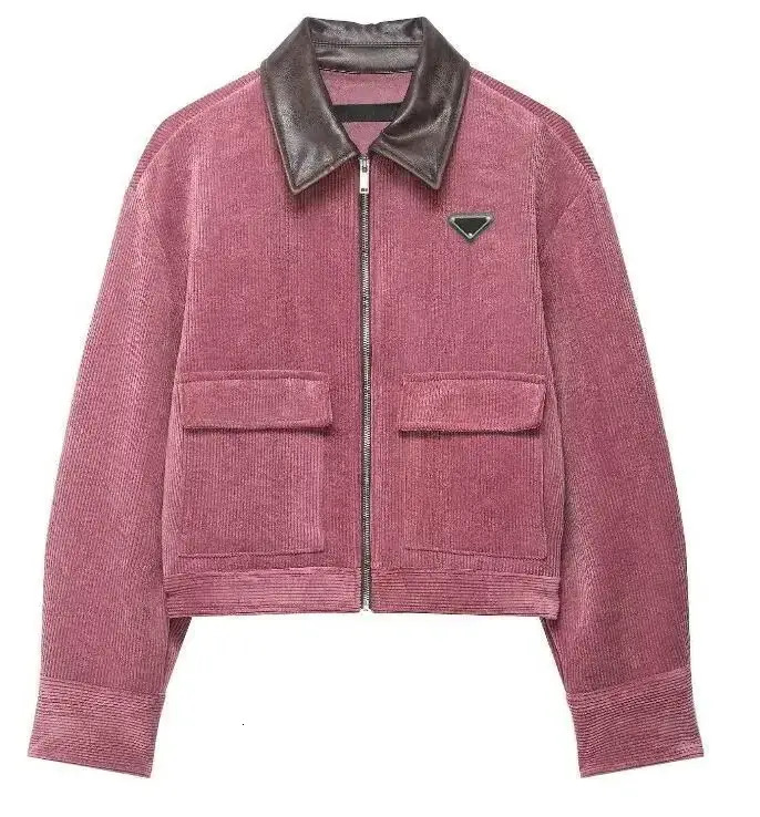 Women Short Jacket Spring Womens casual Corduroy Jackets Long Sleeve Woman Designer Womens Coat Ladies Cropped 0a7 104