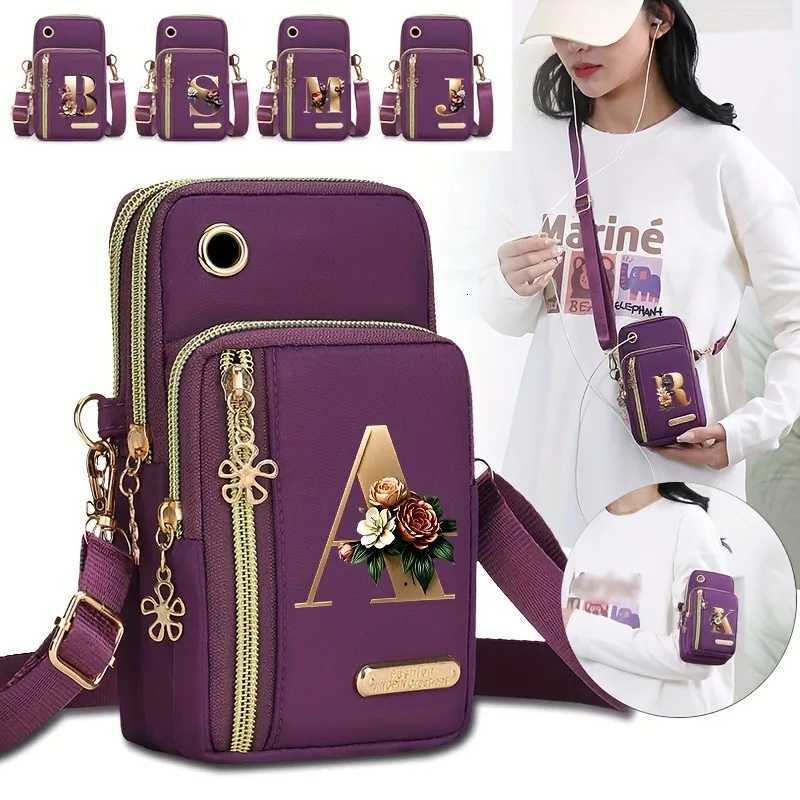Shoulder Bags Floral Alphabet Z Printed Fashionable Casual Single-Shoulder Crossbody Bag New Design Nylon Single-Shoulder Bag for Women H261016