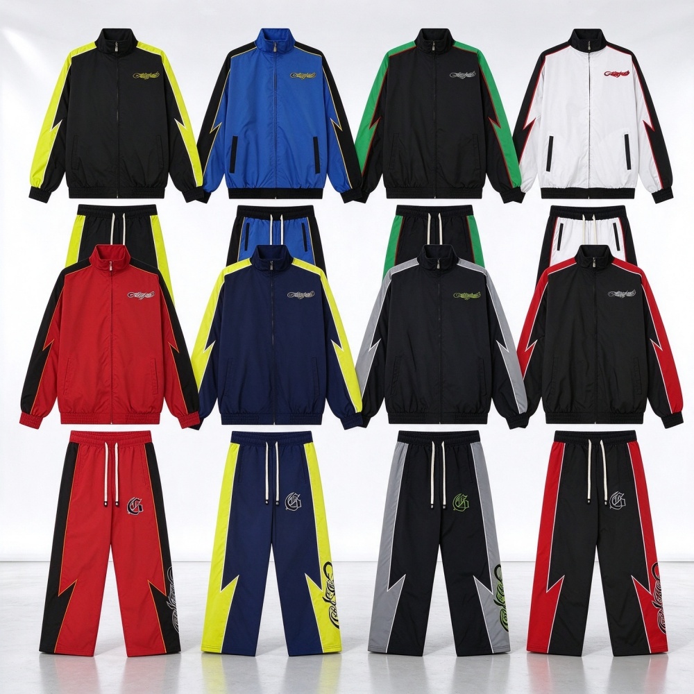 Gdspd mens tracksuit designer women longsleeve sweatshirt High quality embroidery zip up cardigan outdoor joggers sweatpants Leisure pantalon windbr