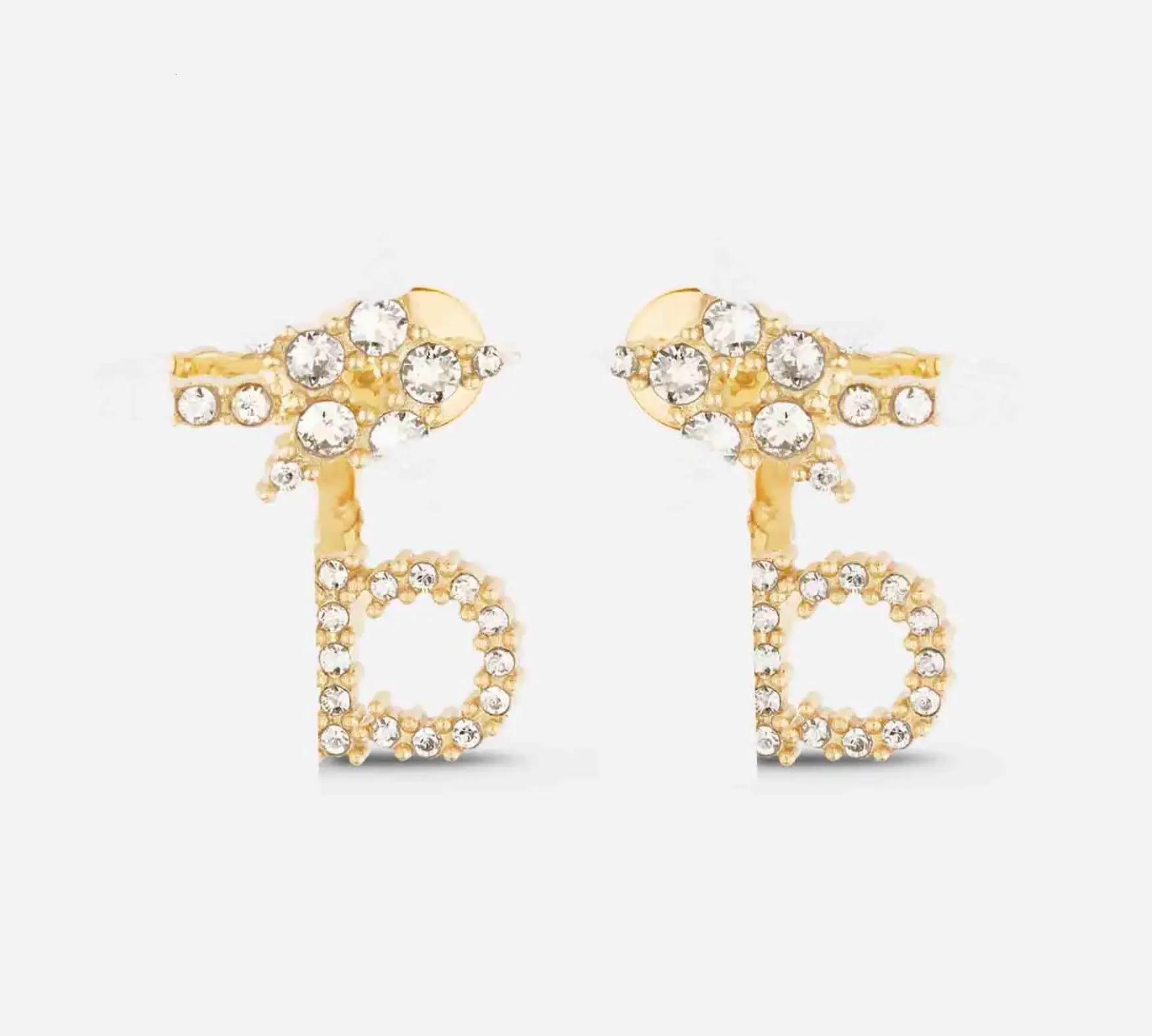 Mini cubic zirconia Flat Stud Earring Designer Luxury Stud Earrings Diamond Earring Classic Letters For Woman Gift Party Wedding Jewelry Geometric H