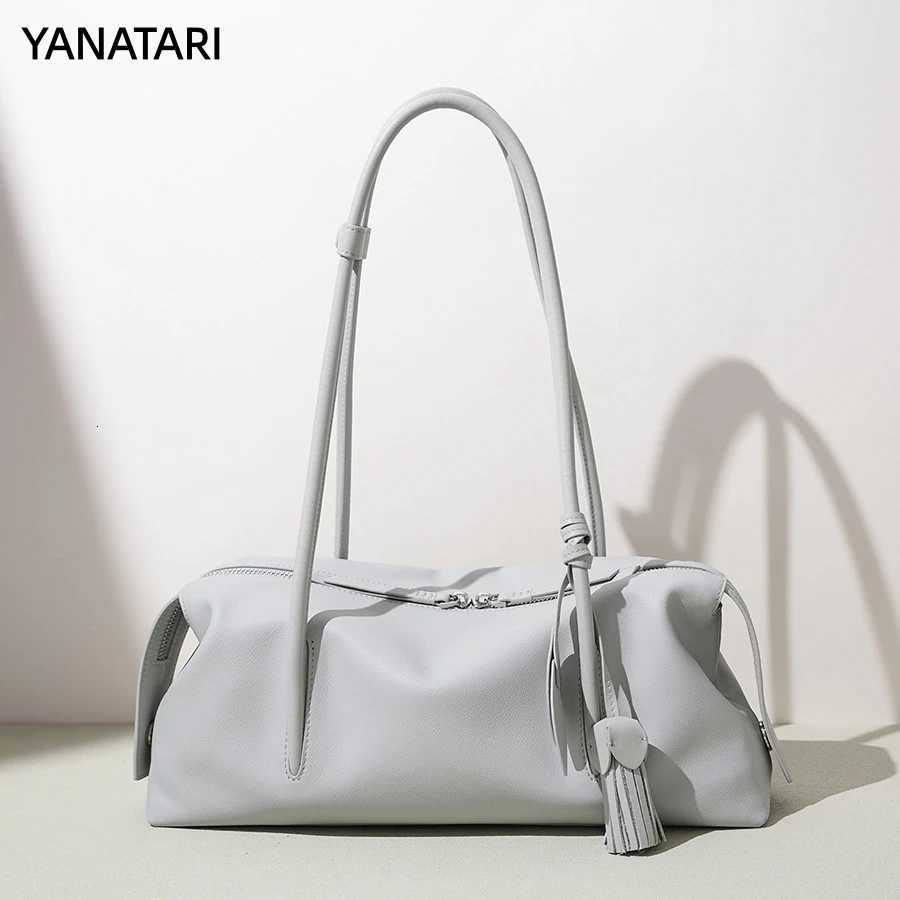 Evening Bags YANATATI Handbags Female Underarm Bag Shoulder Bag Women Bags New Fashion 2025 Genuine Cowhide Leather H261016
