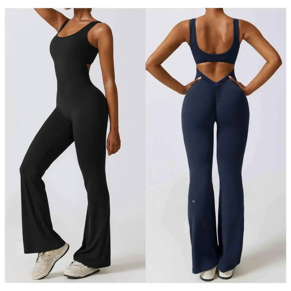 Stretchy Yoga Wear * A1033 Women Active Moisture Wicking Sports Jumpsuit With Built In Support Womens Hip Soft Breathable Lifted Seamless High Waist