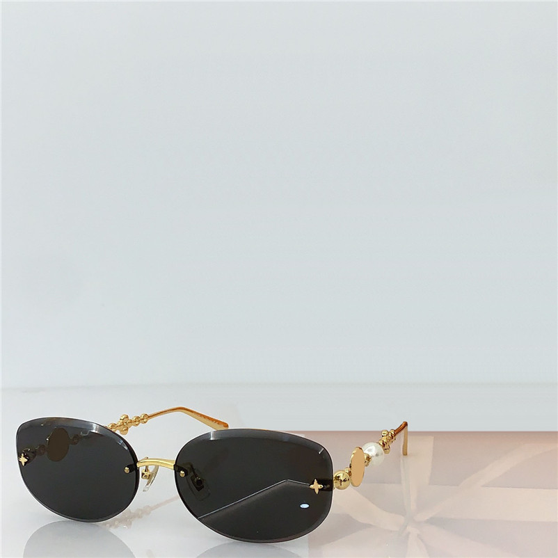 New fashion design oval sunglasses Z3166U rimless cut lens metal temples simple and popular style versatile outdoor UV400 protection eyewear
