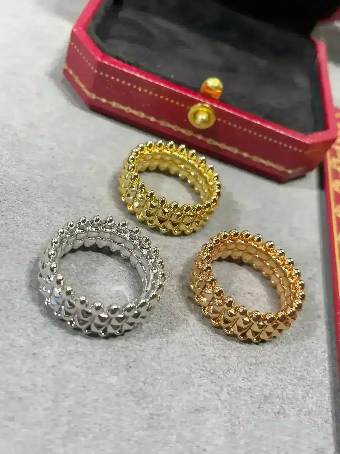ble Collection Ring Sets & Multi-Piece Combination Finger Rings Brand Designer Ring Womens Rings Gold Platinum Full