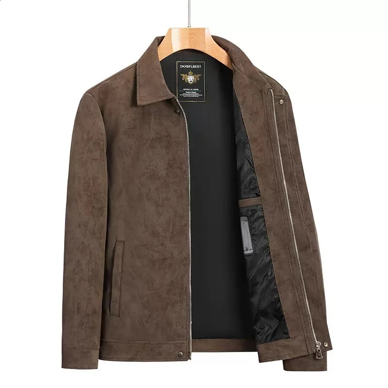 Autumn and Spring Fashion Trend American Vintage Antelope Fur Jacket Men's Casual Loose Sports High Quality Outerwear L5XL 260928