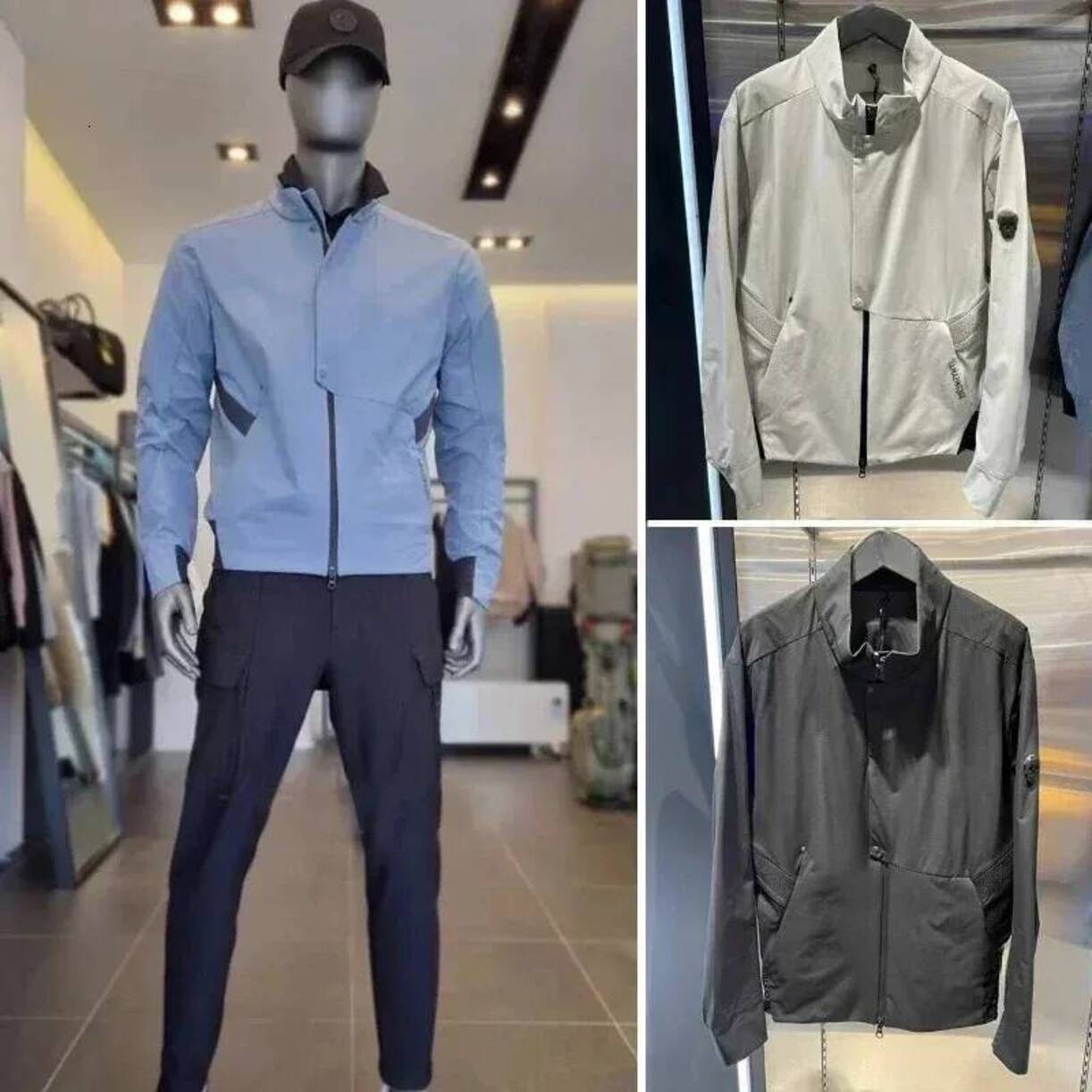 Professional Performance * fourway stretch softshell outerwear Golf Jackets Original Golf Clothing Men Fashion Spring And Summer Zipper Stand Collar
