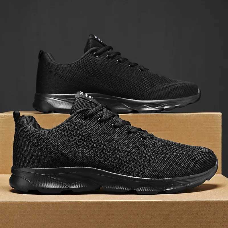 Casual Shoes New Men's Shoes Breathable Casual Sneakers Summer White Black Running Shoes Lightweight Soft Sport Shoe Women Male H261016