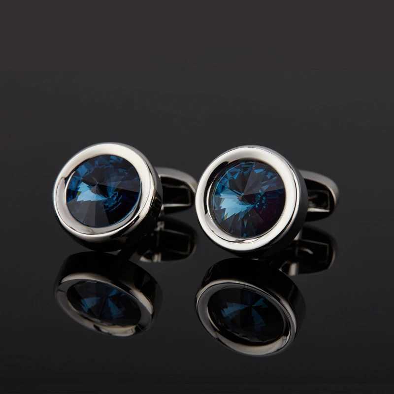 Rhinestone Red Cuff Cufflinks Links New Luxury Men's Business OL Style Dress Shirts Buttons French Cuff Links Men Women Wedding AccessoriesW261