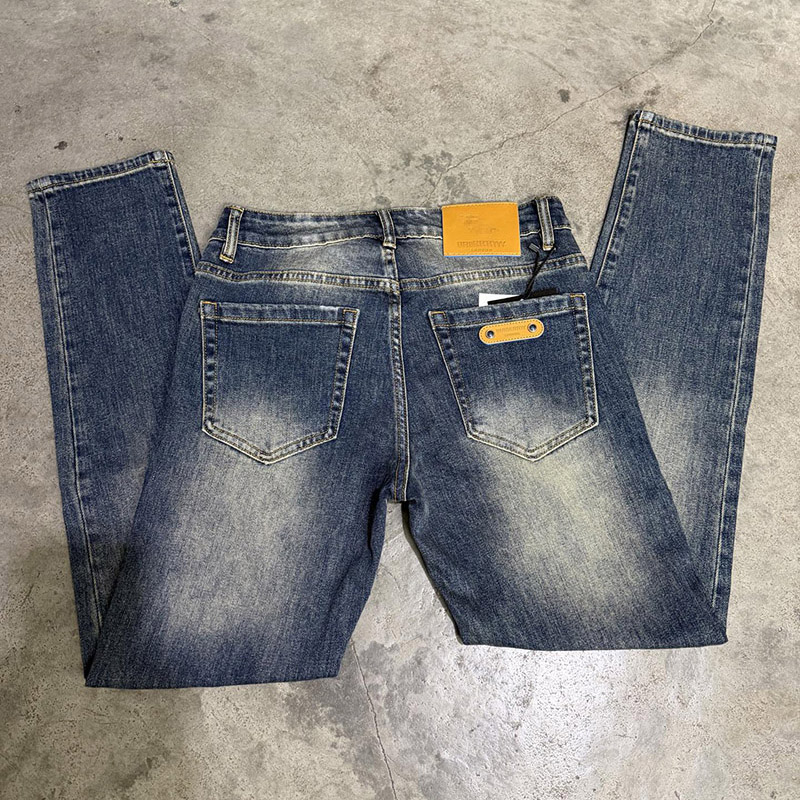 luxury Designer Jeans Men's Straight Leg Casual fashion Denim Pants slim fit Trousers High Quality brands elasticity skinny jean Knight bb/cd/r