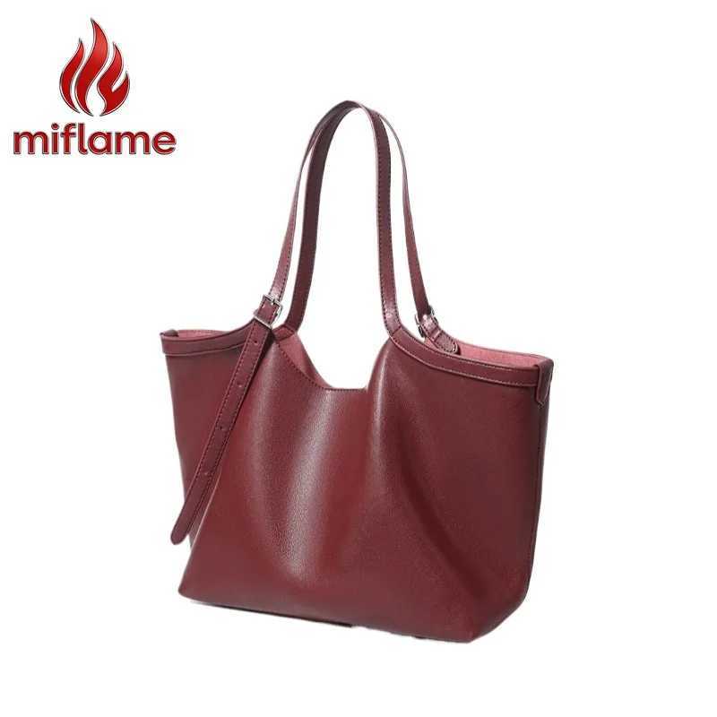 Evening Bags Women's Shoulder Tote Bag Top Grain Genuine Leather Large Capacity Elegant Soft Work Office H261016